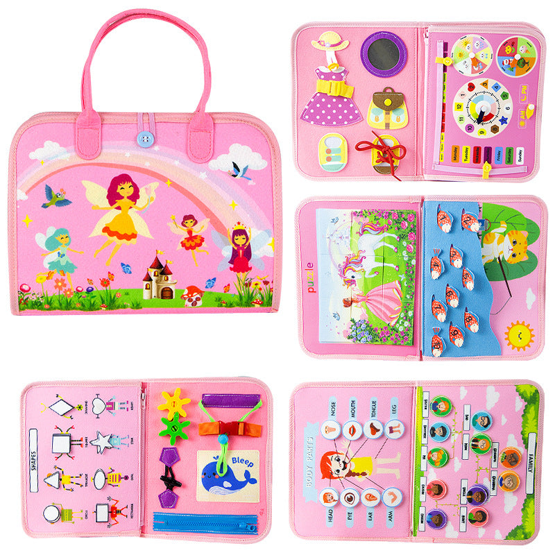 Montessori Felt Busy Board for Early Learning