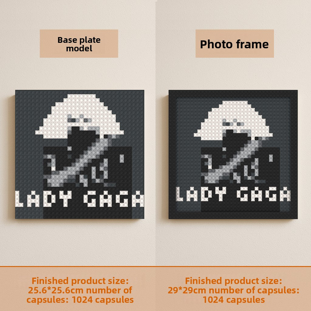 Lady Gaga Pixel Art Blocks – Album Cover Designs