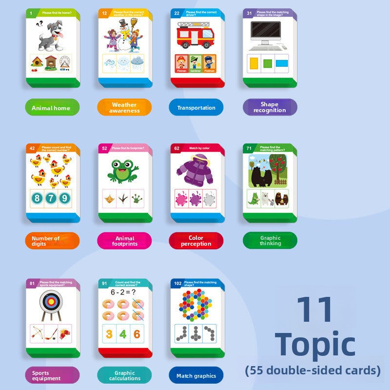 55-Card Audio Reader – Language & Character Options