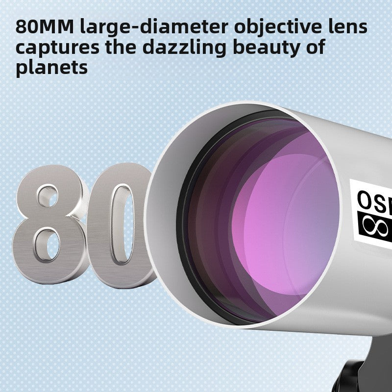 Beginner Telescope for Kids with Star Finder – 80mm 600mm