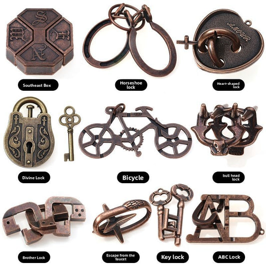 Zinc Alloy Metal Puzzle Lock Set