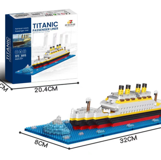 Historic Ship Building Blocks for Kids