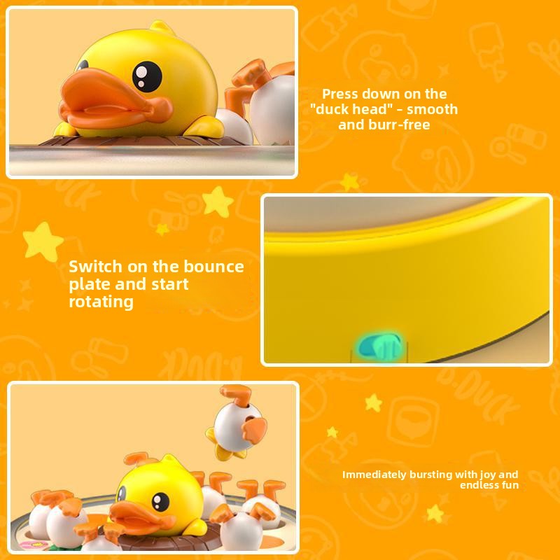 Bouncing Yellow Duck Toy for Kids