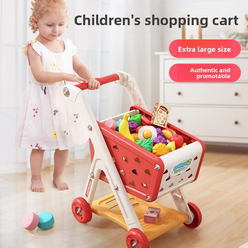 Kids Shopping Cart Pretend Play Set