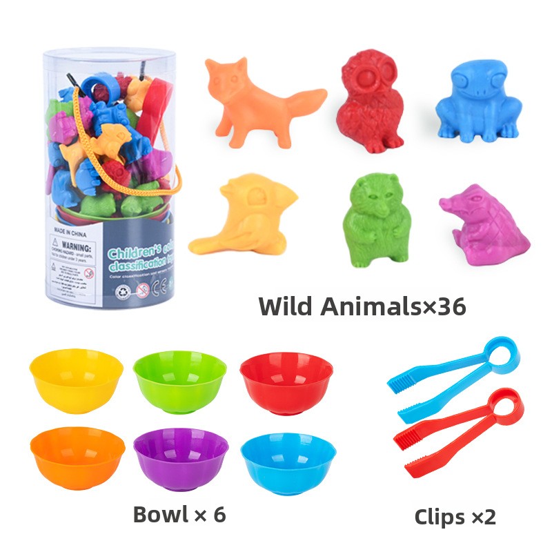 Animal & Dinosaur Sorting Counters – Rubber Counting Sets