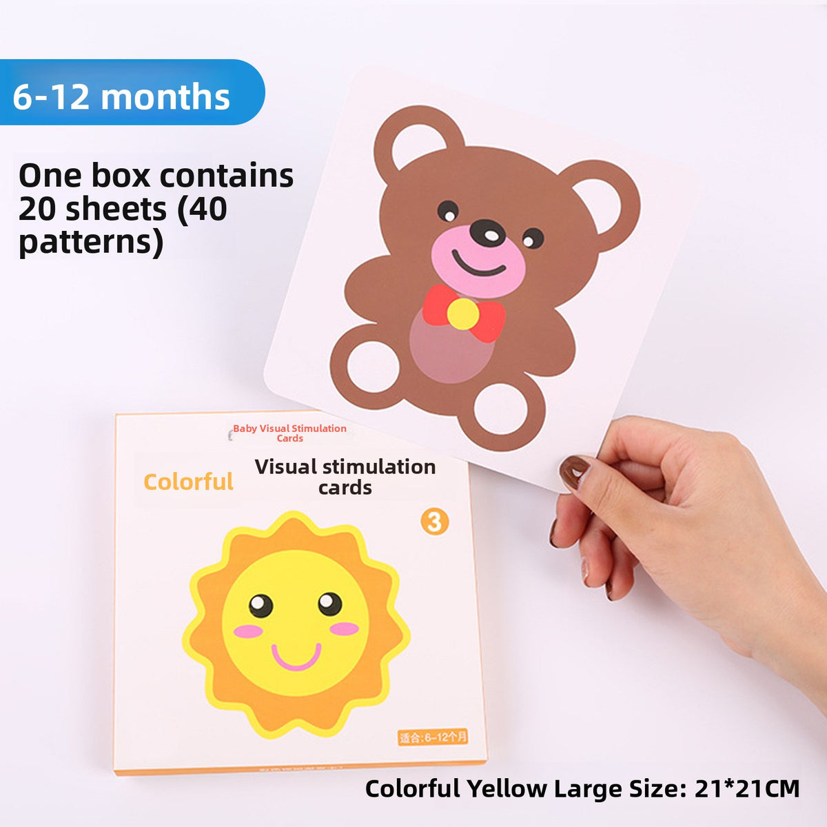 High-Contrast Visual Stimulation Cards for Babies