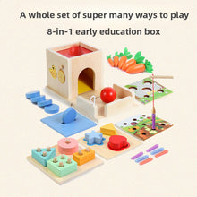 Montessori Wooden Blocks for Kids – 8-in-1 Learning Set