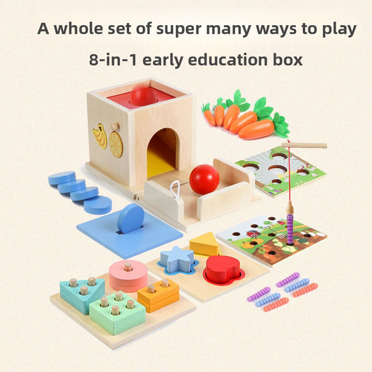 Montessori Wooden Blocks Set for Kids