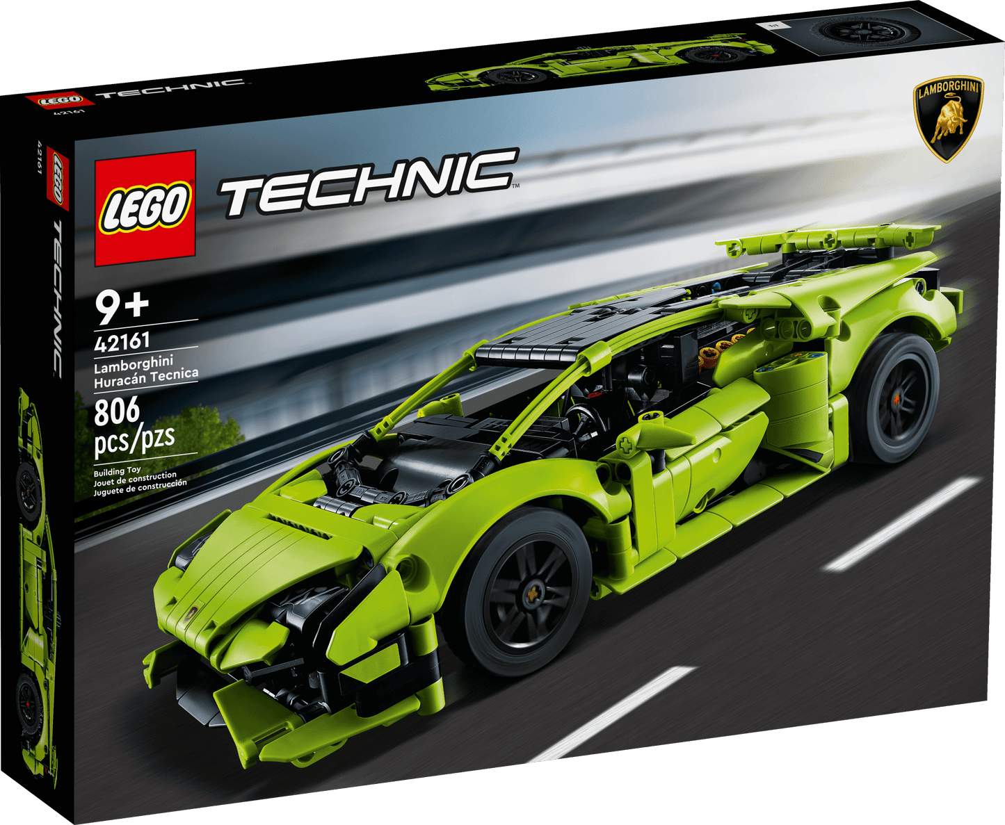 Technic Lamborghini Huracán Tecnica 42161 Advanced Sports Car Building Kit for Kids Ages 9 and up Who Love Engineering and Collecting Exotic Sports Car Toys