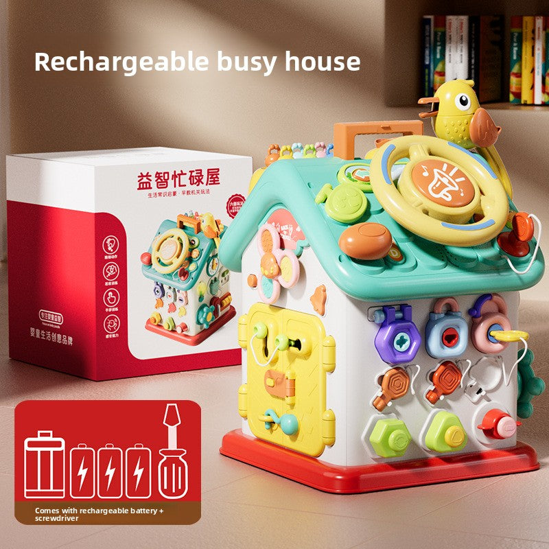 Montessori Six-Sided Busy House Toy