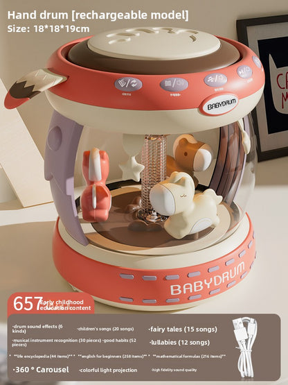 Rechargeable Educational Drum Toy for Babies