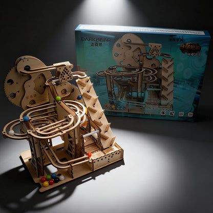3D Wooden Puzzle Building Toy Kada parade seven colorful beads version