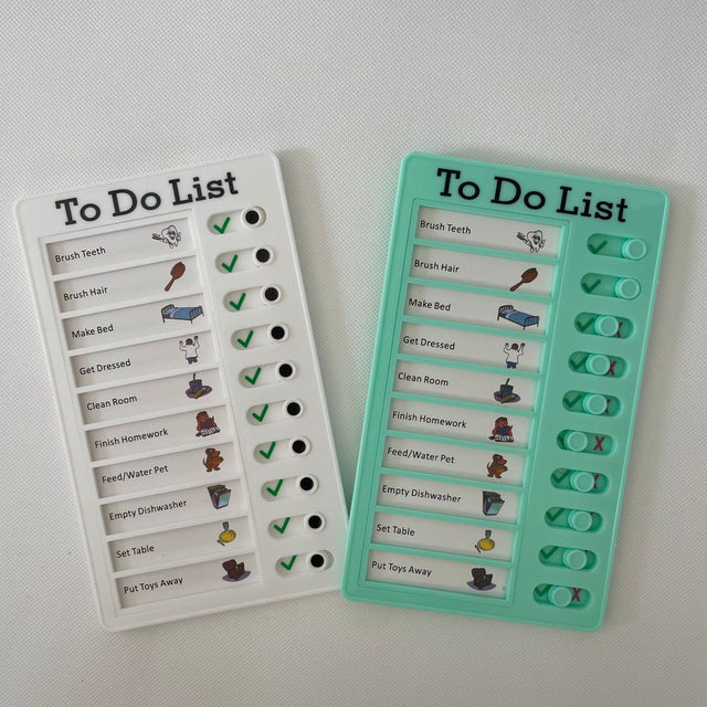 Sliding Chore Charts & Replacement Cards: Keep Daily Tasks Visible