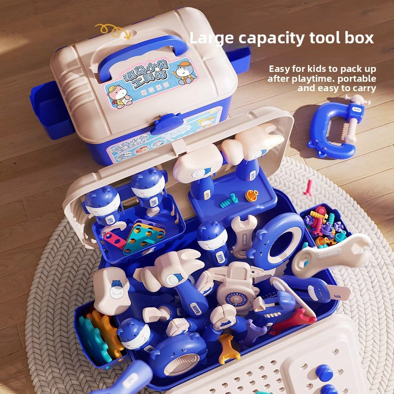 Kids Pretend Play Toolbox Set