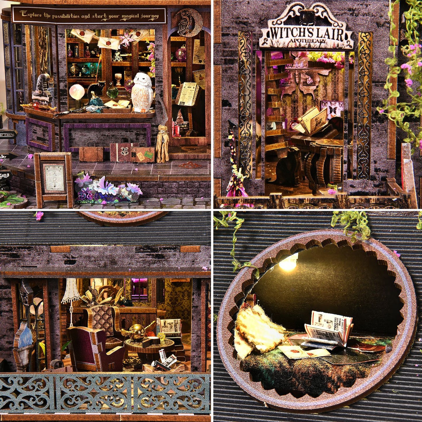 Wooden Castle Building Blocks Kit