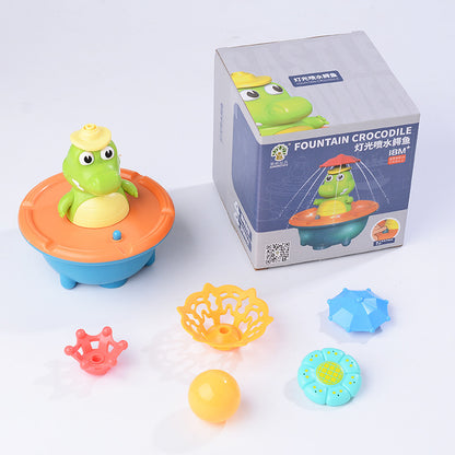 Water Spray Crocodile Bath Toy