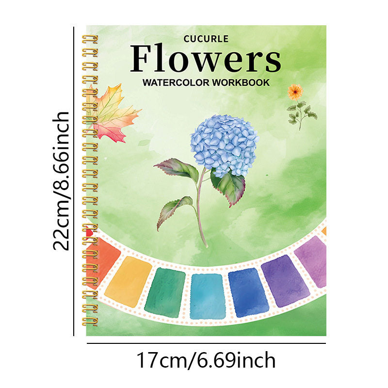Watercolor Painting Workbook with Paint Box