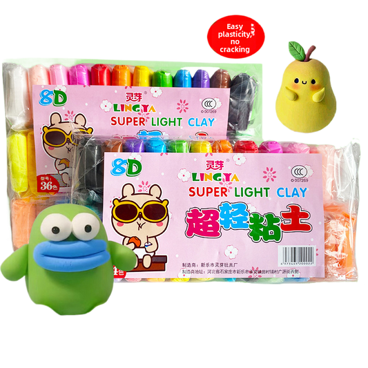 Ultra-Light Modeling Clay Set – 12, 24 or 36 Colors