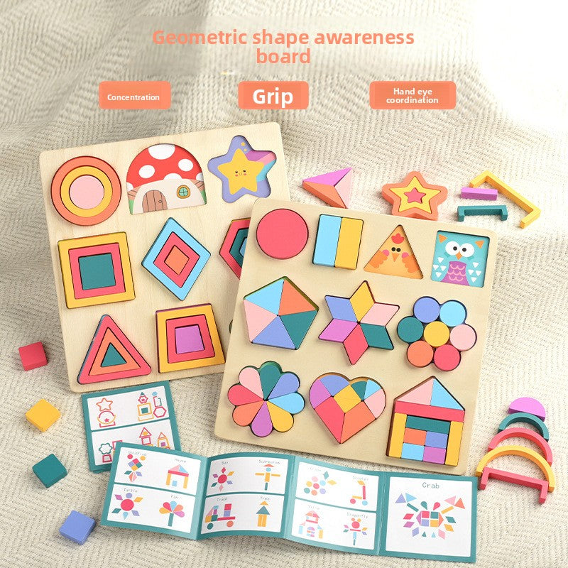 Montessori Shape Puzzle Board for Kids