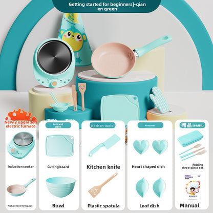 Toy Kitchen Set for Pretend Cooking