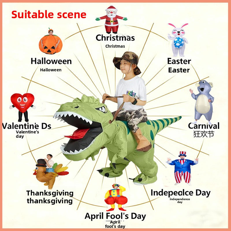 Dinosaur Inflatable Costume for Kids and Adults