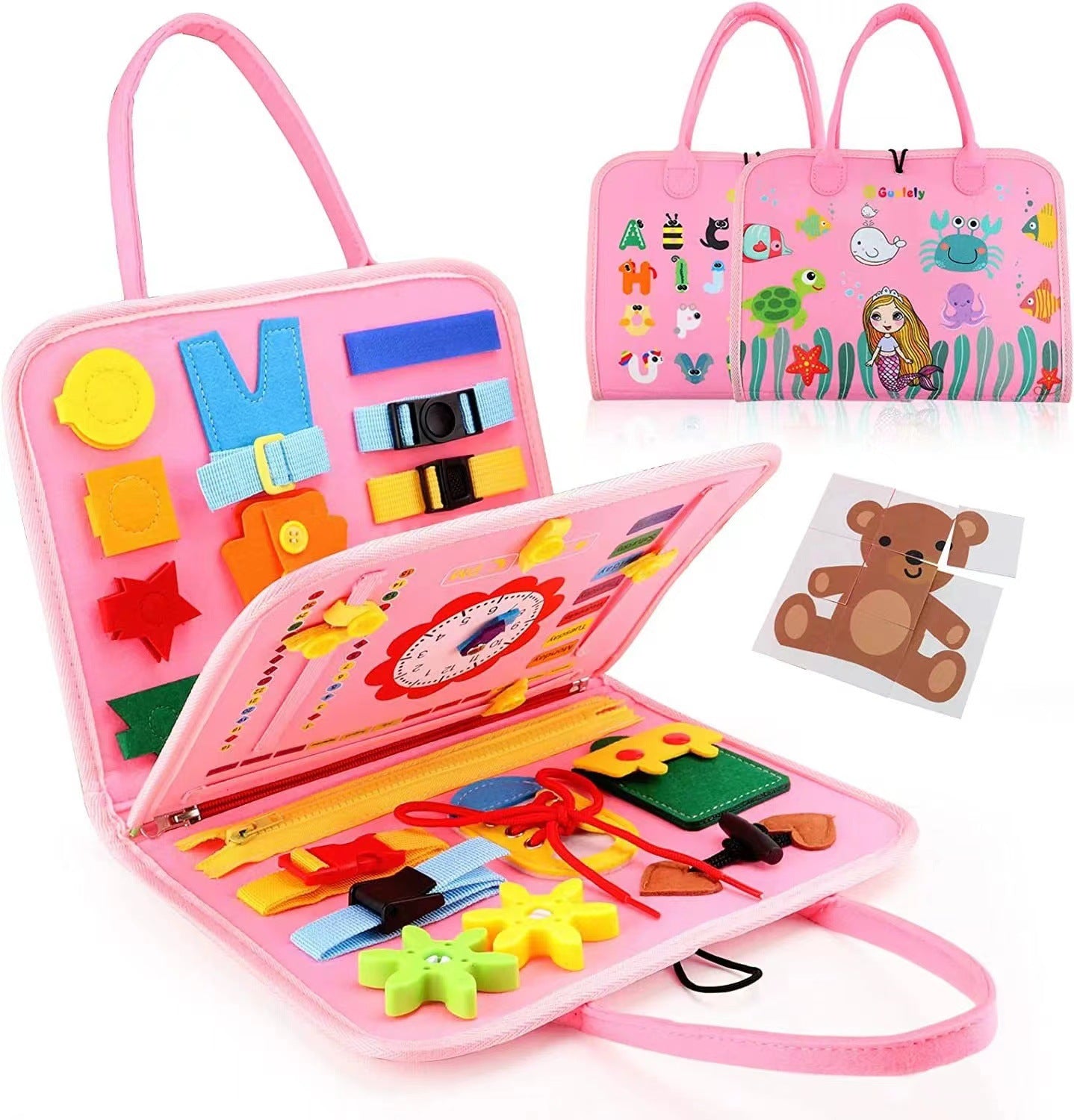 Montessori Felt Busy Board for Early Learning