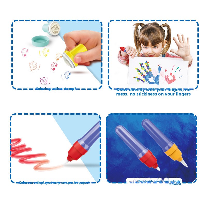 Magic Drawing Pens Set for Kids – 8 Piece-Count Options