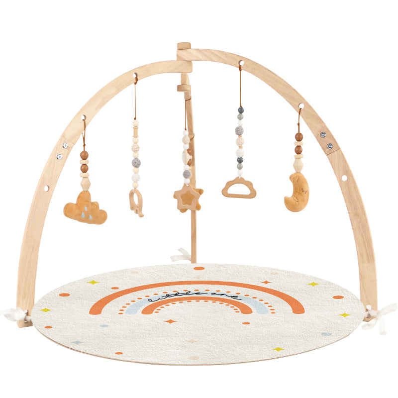 Wooden Baby Fitness Activity Rack Baby fitness stand
