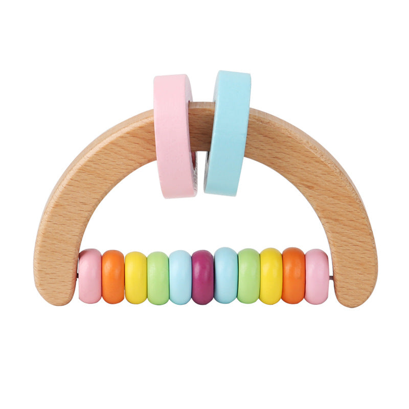 Wooden Rattle Grasping Toy for Infants