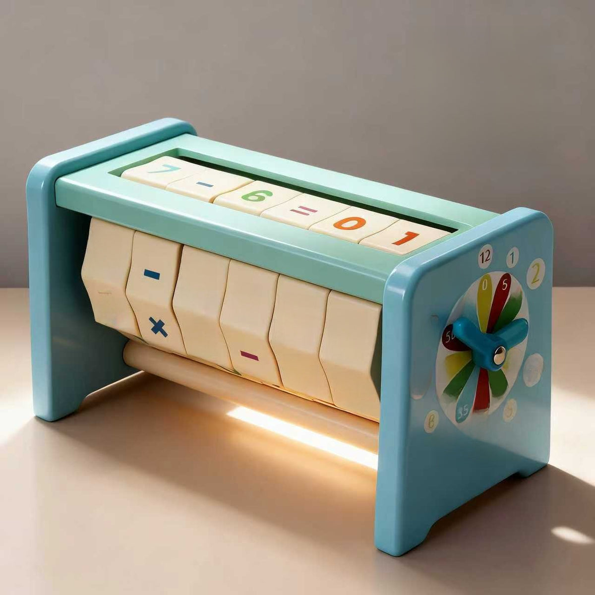 Wooden Math Cube for Kids – Hands-On Arithmetic Learning Toy