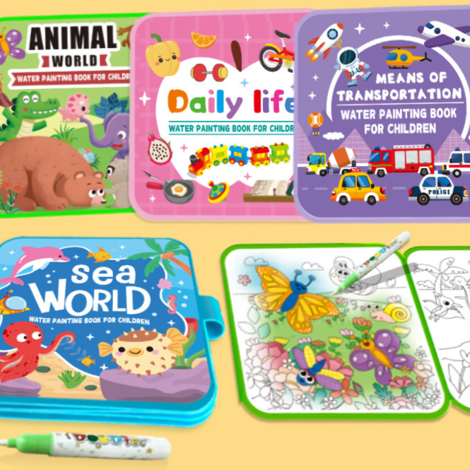 Magic Water Drawing Book for Kids