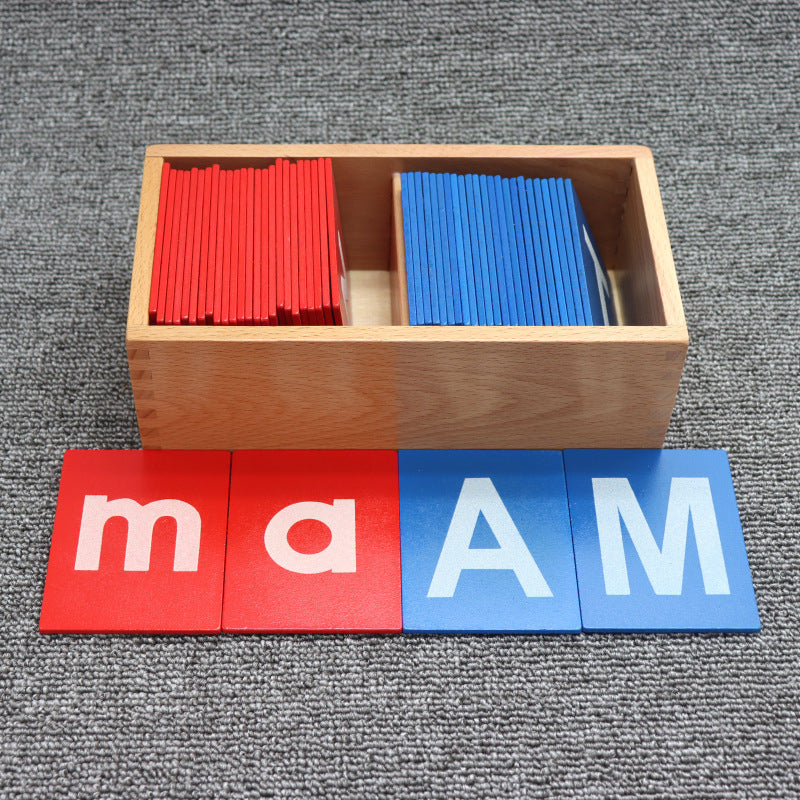 Wooden Sandpaper Alphabet Board
