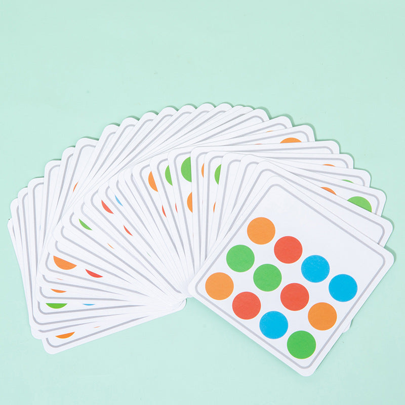 Wooden Rotating Four-Color Matching Puzzle