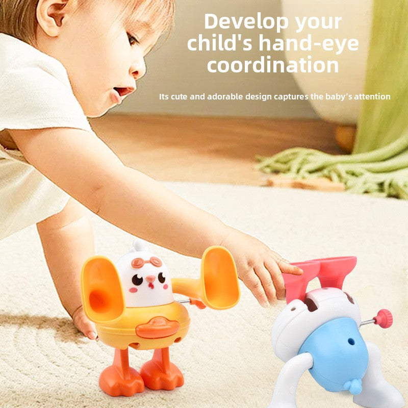 Wind-Up Duck & Chicken Flipping Toys – Color Options