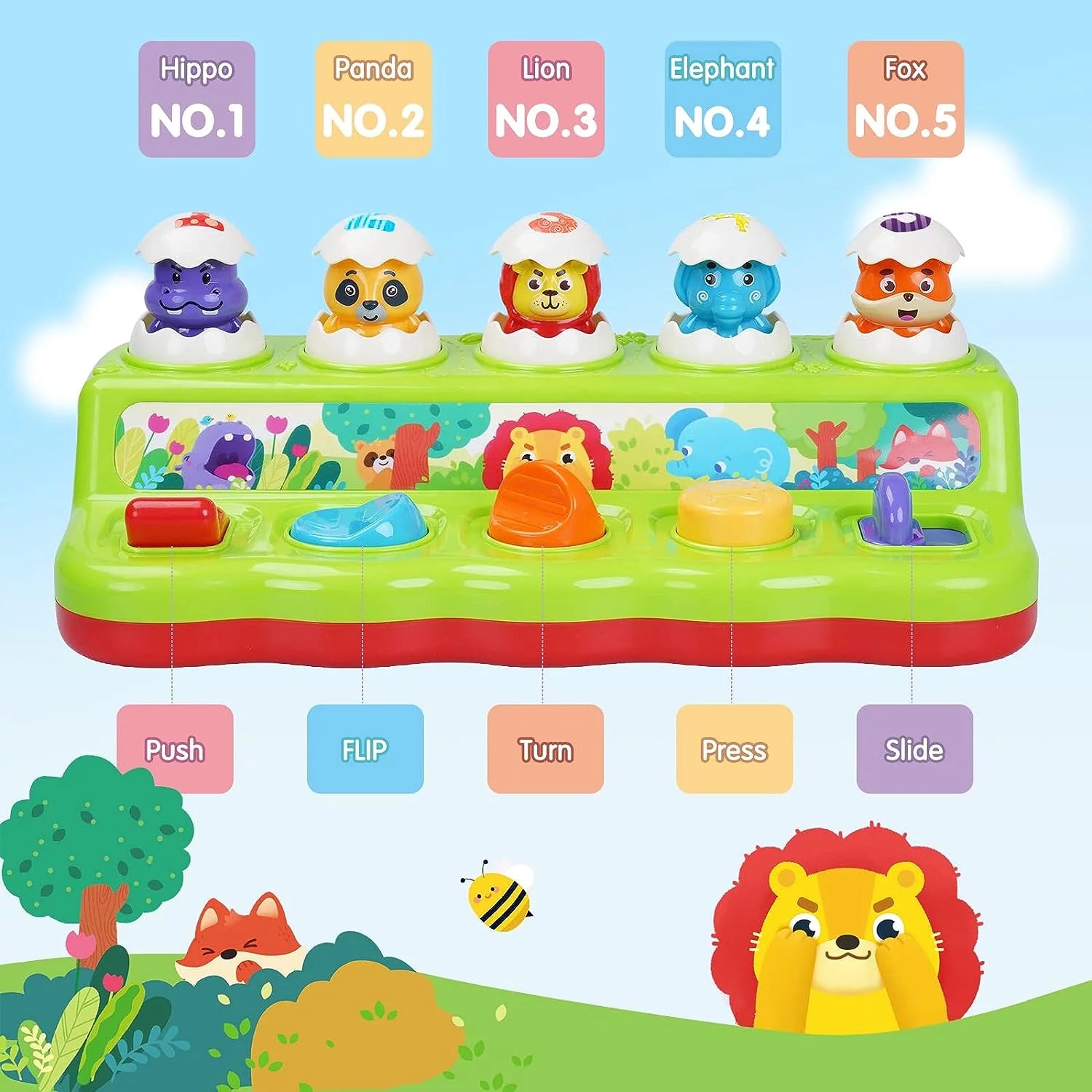 Montessori Toys for 1 Year Old, Early Developmental Sensory Toy for Toddlers 1-3, Learning Educational Toys 1 2 3 Year Old Boys Girls