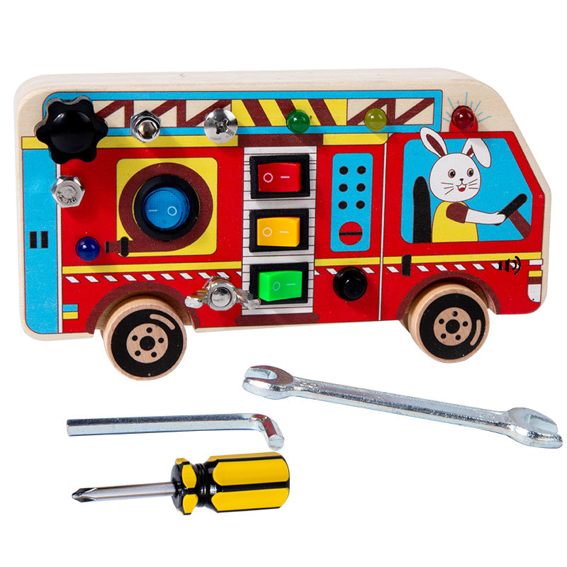 Wooden Sensory Busy Board for Kids