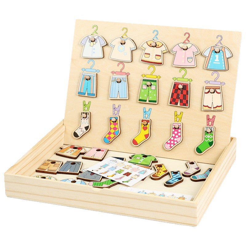 Montessori Clothes Drying Rack Toy 1PCS