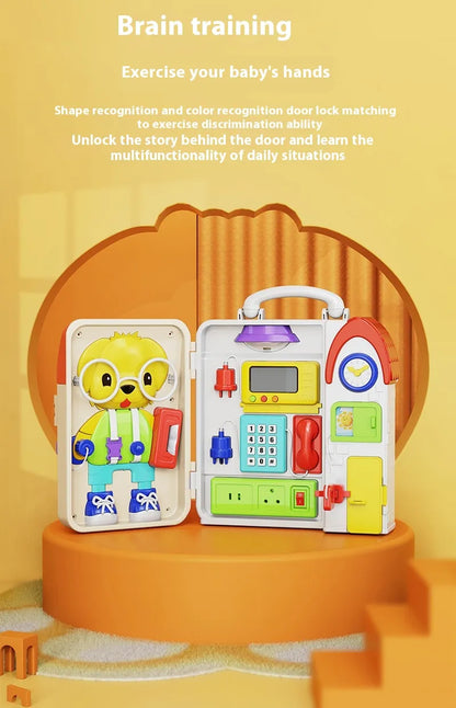 Unlock Potential: Montessori Busy Board – Toddler Learning Toy! 🧠✨