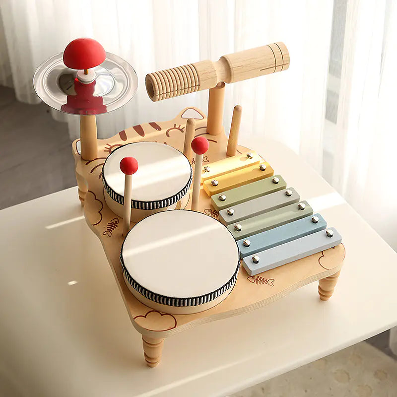 Rhythm & Grow: Multifunctional Music Drum Toy for Early Education! 🥁🎶