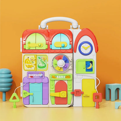 Unlock Potential: Montessori Busy Board – Toddler Learning Toy! 🧠✨