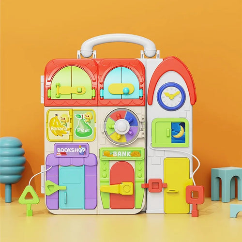 Unlock Potential: Montessori Busy Board – Toddler Learning Toy! 🧠✨