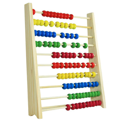 Count, Learn, Grow: Pine Frame Abacus with Ten Settings!
