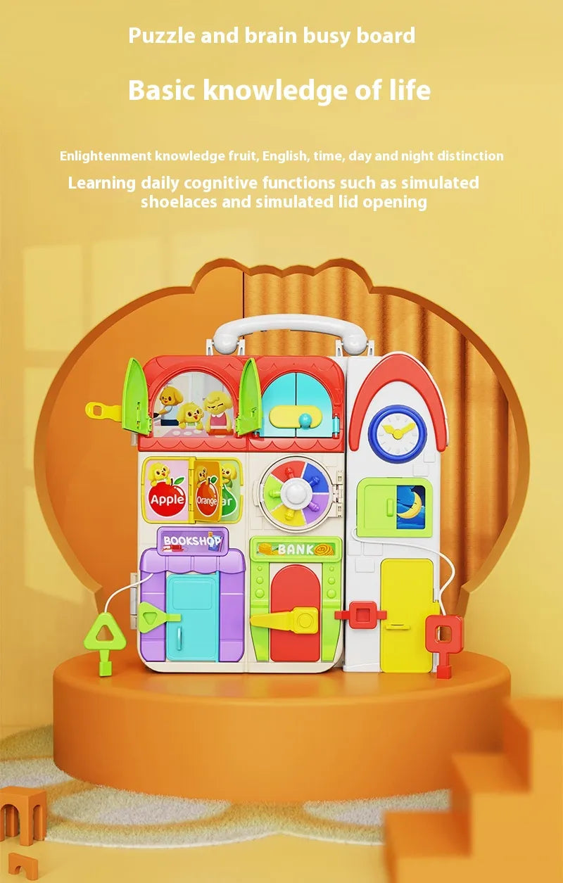 Unlock Potential: Montessori Busy Board – Toddler Learning Toy! 🧠✨