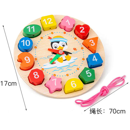 Melody & Time: Wooden Xylophone Clock Toy Set for Early Education! 🎶⏰