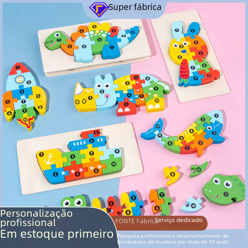 Explore & Learn: Wooden Educational Puzzle Toys for Kids! 🌳🧩