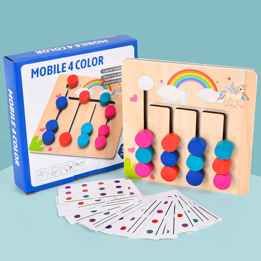 Brain-Boosting Fun: Colorful Logic Training Educational Toy for Kids!