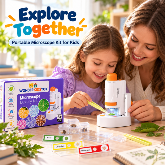 Portable microscope kit for kids – product gallery graphic 3