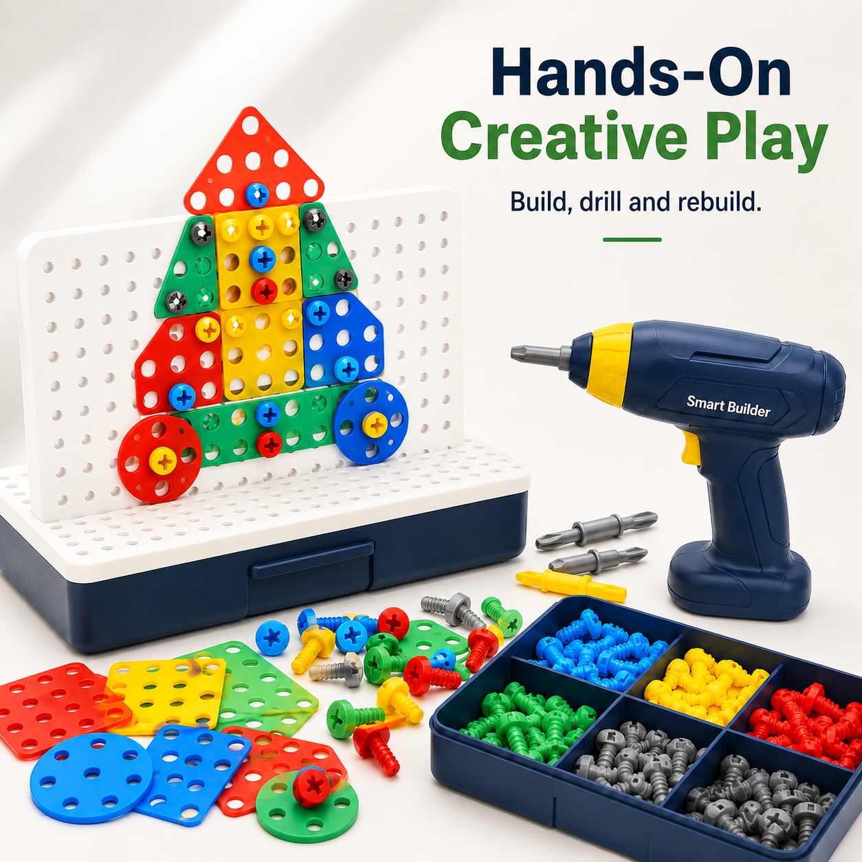 Montessori Drill Building Kit for Kids