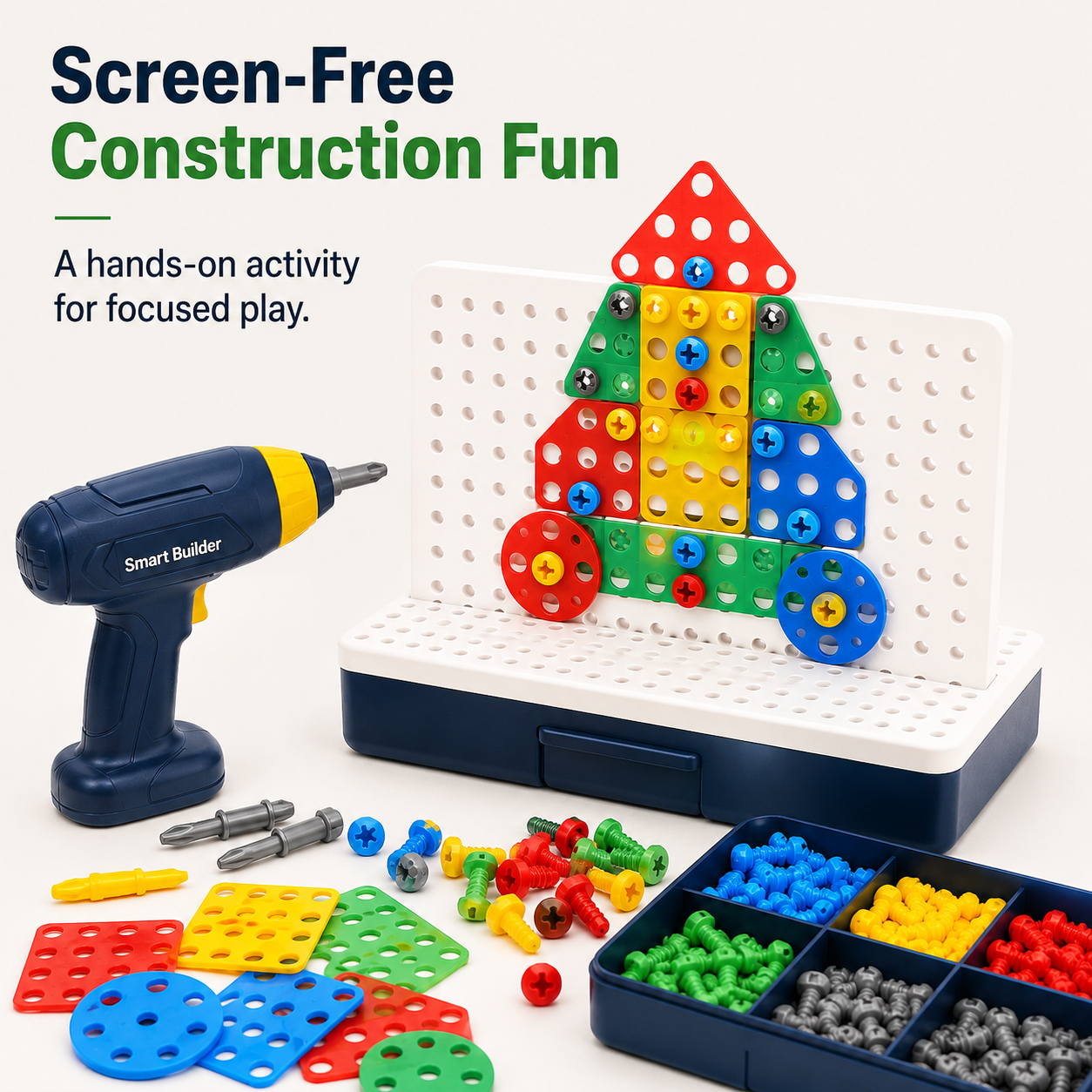 Montessori Drill Building Kit for Kids