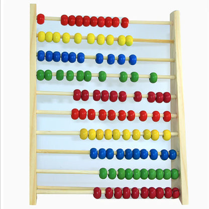 Count, Learn, Grow: Pine Frame Abacus with Ten Settings!